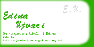 edina ujvari business card